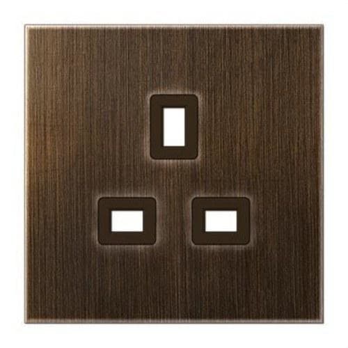 JUNG - Cazoleta British Standard para base de enchufe 3521 EINS LS latón antik