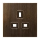 JUNG - Cazoleta British Standard para base de enchufe 3521 EINS LS latón antik