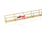 PEMSA - Bandeja de rejilla Rejiband® altura 60 mm y ancho 60 mm con doble varilla en base y borde de seguridad, en acero, acabado en bicromatado.