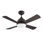 FORLIGHT - Luminaria ventilador Borneo 2xE27 60W marrón cobrizo