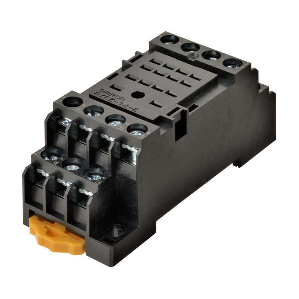 OMRON - Conector H montaje en superficie / carril DIN con 14 contactos y terminales roscados estándar