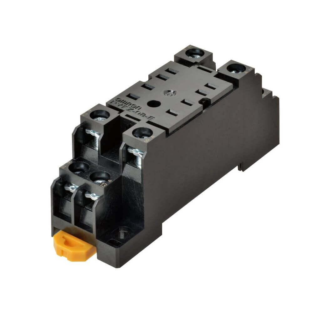 OMRON - Conector H montaje en superficie / carril DIN con 8 contactos y terminales roscados estándar