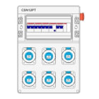 IDE - Cuadro de obra 12 módulos IP65 M4 6 bases tipo schuko seta 436x310x210