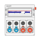IDE - Cuadro de obra 18 módulos IP65 M4 4 bases enclavamiento seta 436x418x210