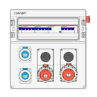 IDE - Cuadro de obra 18 módulos IP65 M4 2 bases enclavamiento 2 bases tipo Schuko seta 436x418x210