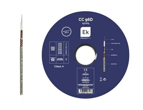 EK - Cable coaxial 6,8mm conductor Cu 1mm 96 hilos PVC CPR Dca.100m