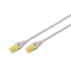 DIGITUS - C. PARCHEO CAT6A U/UTP COLOR GRIS -LSZH- 1M