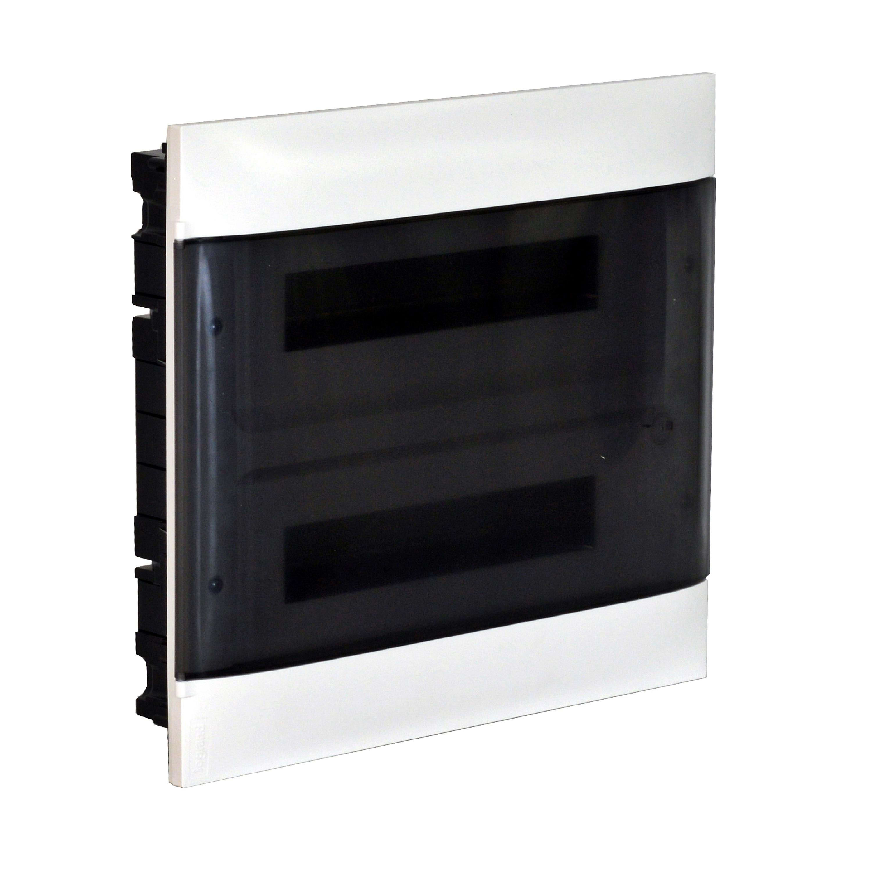LEGRAND - Caja Empotrar Practibox S puerta transparente 2x12mod - para tabiques prefabricados
