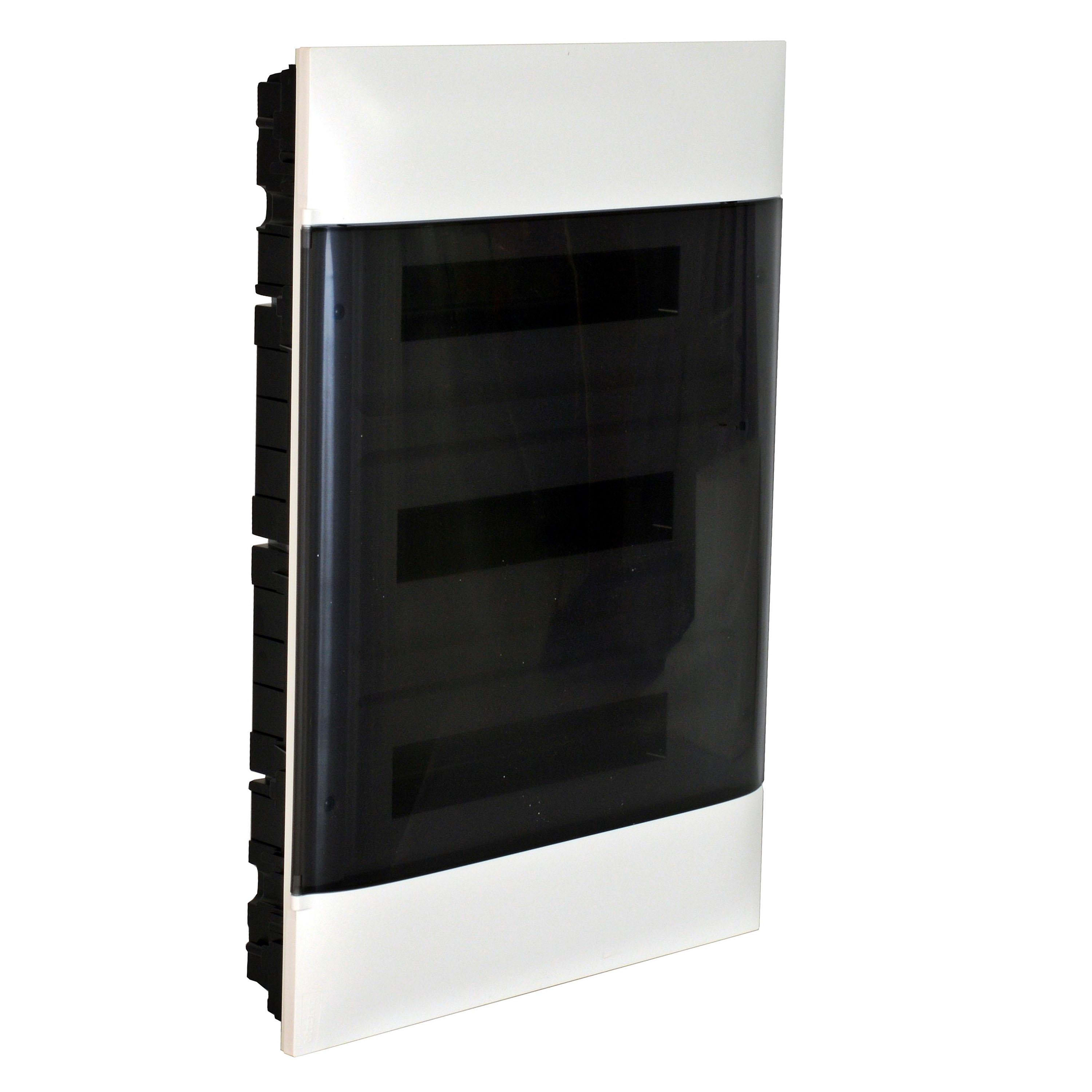 LEGRAND - Caja Empotrar Practibox S puerta transparente 3x18mod - para tabiques prefabricados