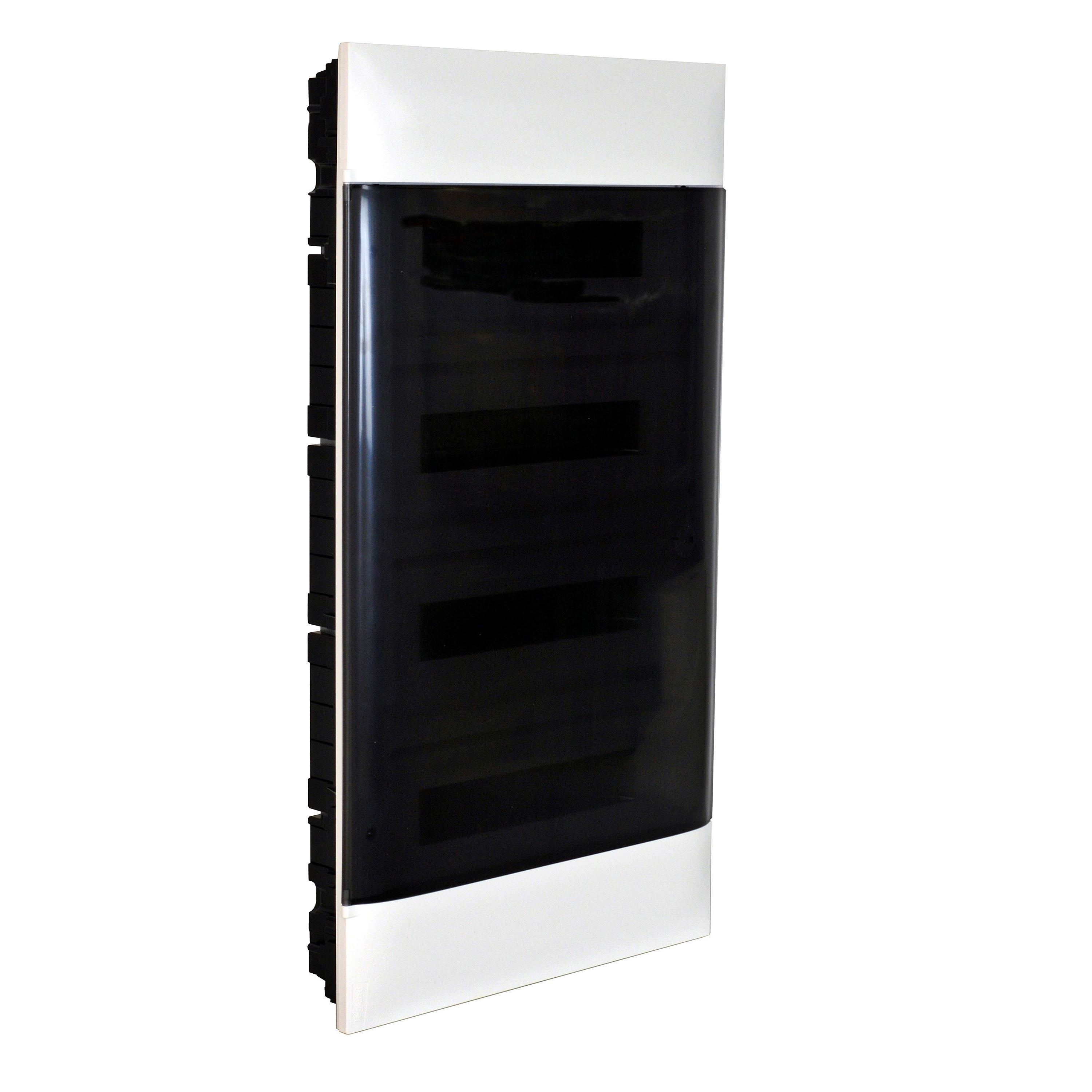 LEGRAND - Caja Empotrar Practibox S puerta transparente 4x18mod - para tabiques prefabricados
