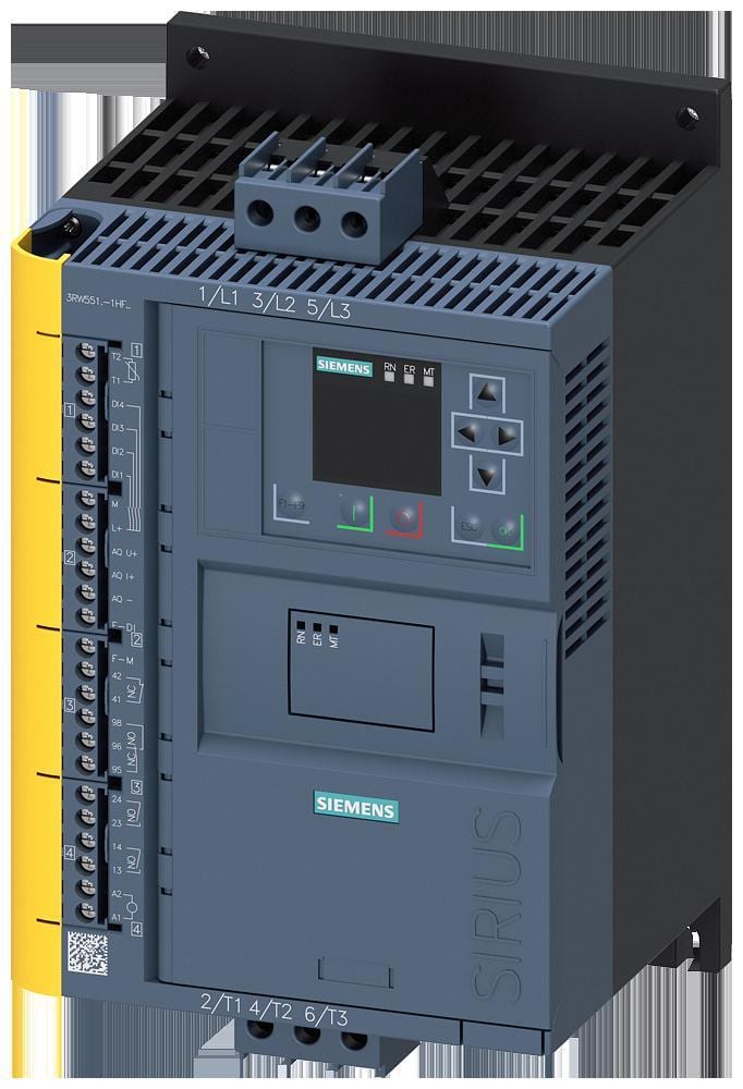 SIEMENS - Arrancador suave SIRIUS 200/480V 25A 24V AC/DC borne de tornillo de seguridad