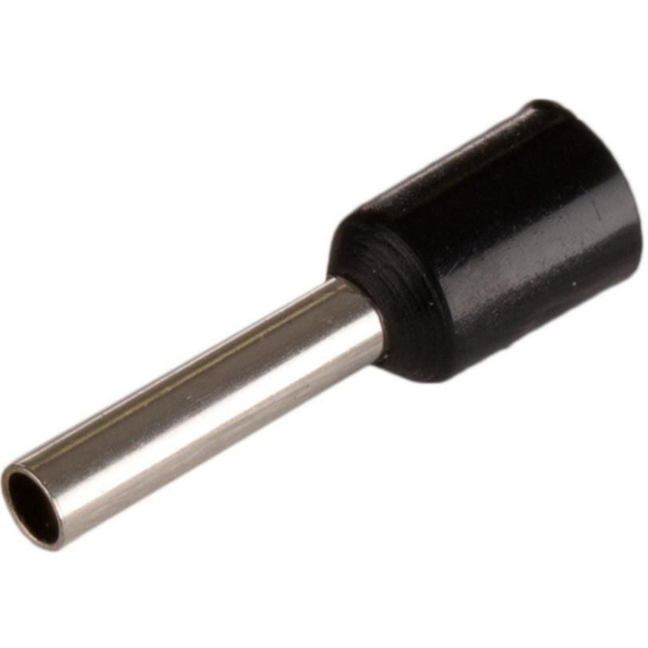 SOLERA - Terminal puntera hueca sencilla 8mm 1,5mm² negro (Bolsa 50u)