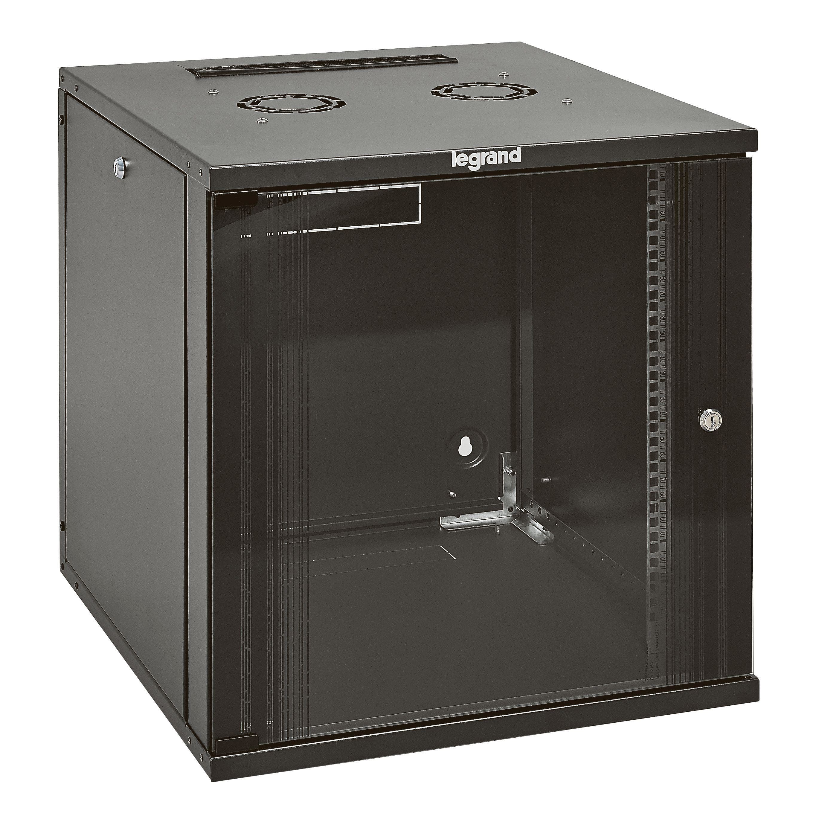 LEGRAND - Mural 19" fijo - Panel desmontable - P600mm - 15U - A600mm - 45 Kg
