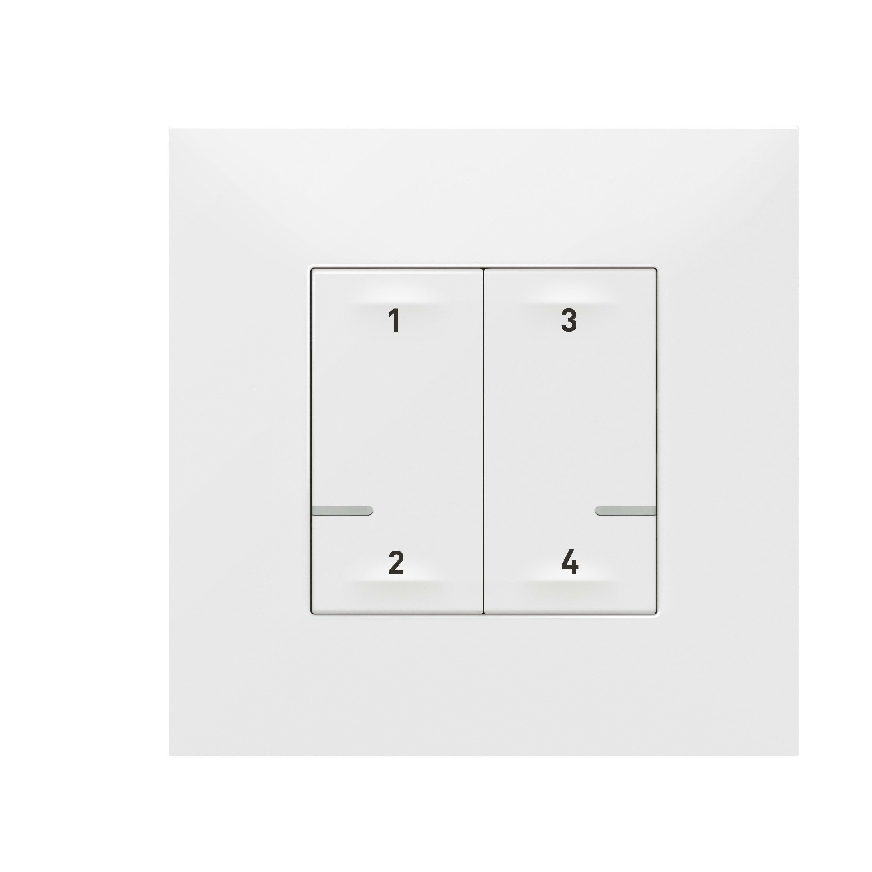 LEGRAND - Comando de 4 escenarios inalámbrico Valena Next with Netatmo - Blanco