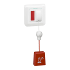 LEGRAND - Bloque de llamada de cuarto de baño con tirador vertical y piloto LED incorporado, 2 módulos - Nuevo mosaic antibacteriano