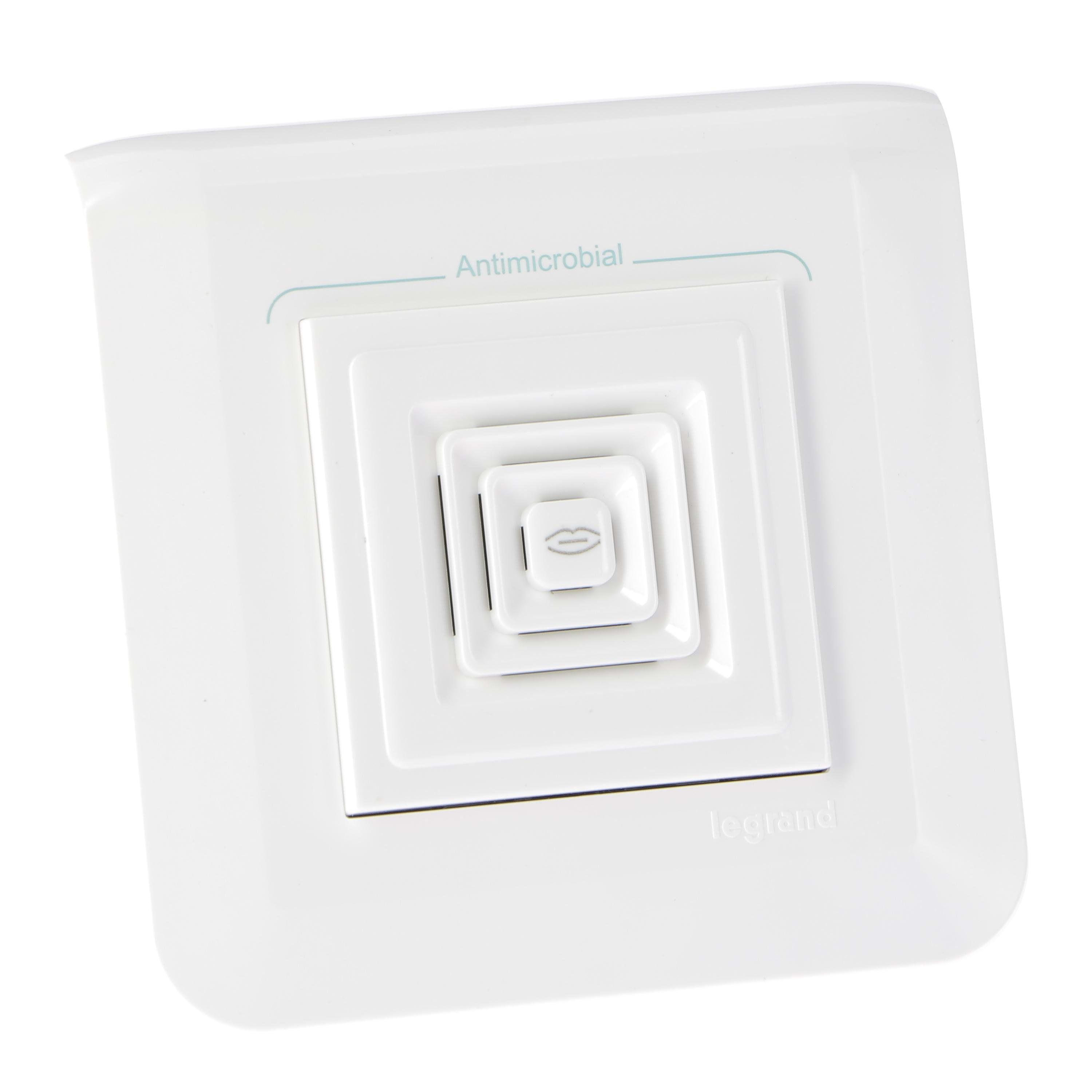 LEGRAND - Micrófono remoto, asociado con el bloque de megafonía ref. 0 766 08, 2 módulos - Nuevo mosaic antibacteriano