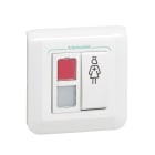 LEGRAND - Bloque de puerta de llamada y presencia con doble indicador (rojo/blanco) - Nuevo mosaic antibacteriano