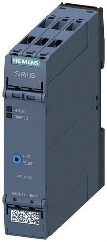 SIEMENS - Relé protección estándar, caja de 22,5mm, bornes de tornillo, 2 conmutados US=AC/DC 24V rearme manual/remoto
