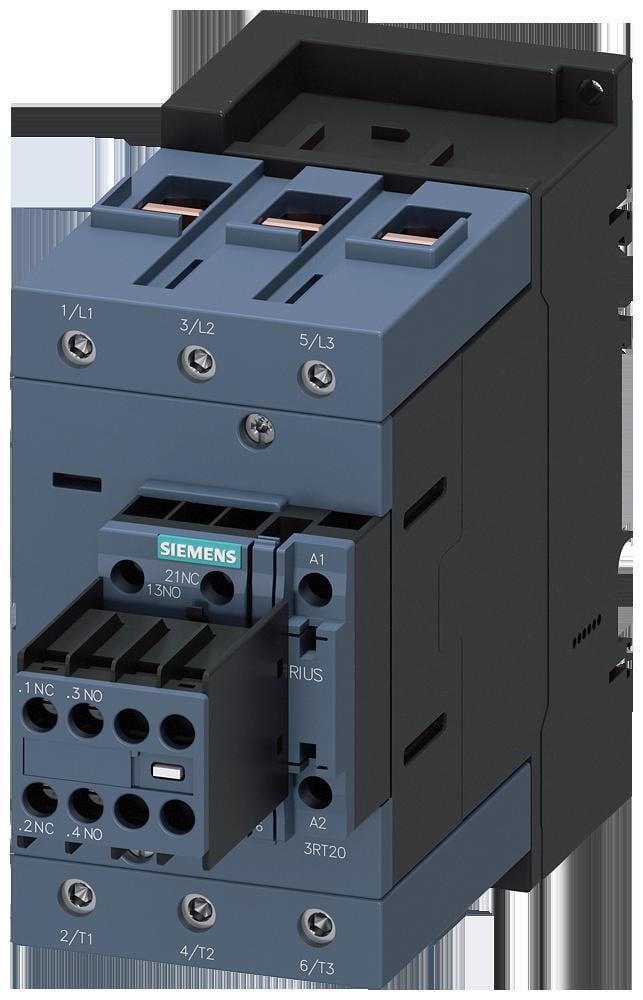 SIEMENS - Contactor AC3, 55 kW/400V 2NA+2NC, 20-33V AC/DC 3 polos, 3s, tamaño S3, bornes de tornillo, con varistor
