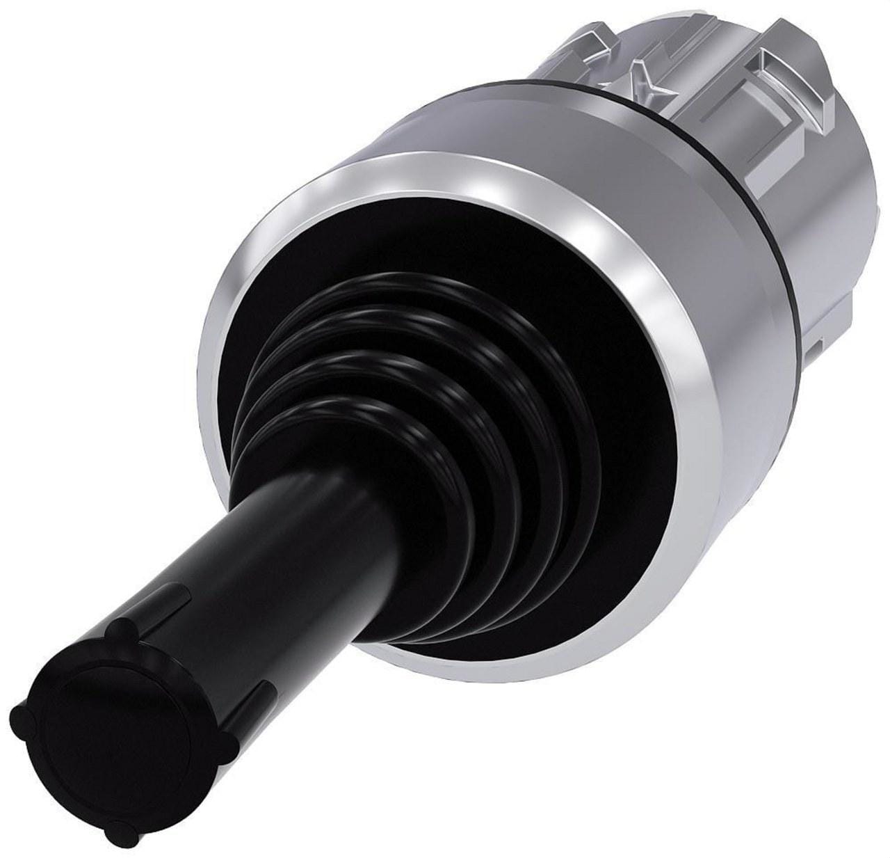 SIEMENS - MANIPULADOR, 22MM, REDONDO, METAL, BRILLANTE, NEGRO, 2 POSICIONES, VERTICAL, SOSTENIDO, SIN ENCLAVAM