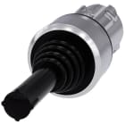 SIEMENS - MANIPULADOR, 22MM, REDONDO, METAL, BRILLANTE, NEGRO, 2 POSICIONES, VERTICAL, SOSTENIDO, SIN ENCLAVAM