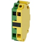 SIEMENS - Borne de apoyo, verde / amarillo, bornes de resorte, para fijación en base