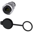 SIEMENS - Conexión RJ45, 22mm, metal brillante, plateado