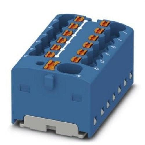 PHOENIX CONTACT - Bloque para distribución PTFIX 4/12X1,5 BU 450V 17,5A conexión push-in azul