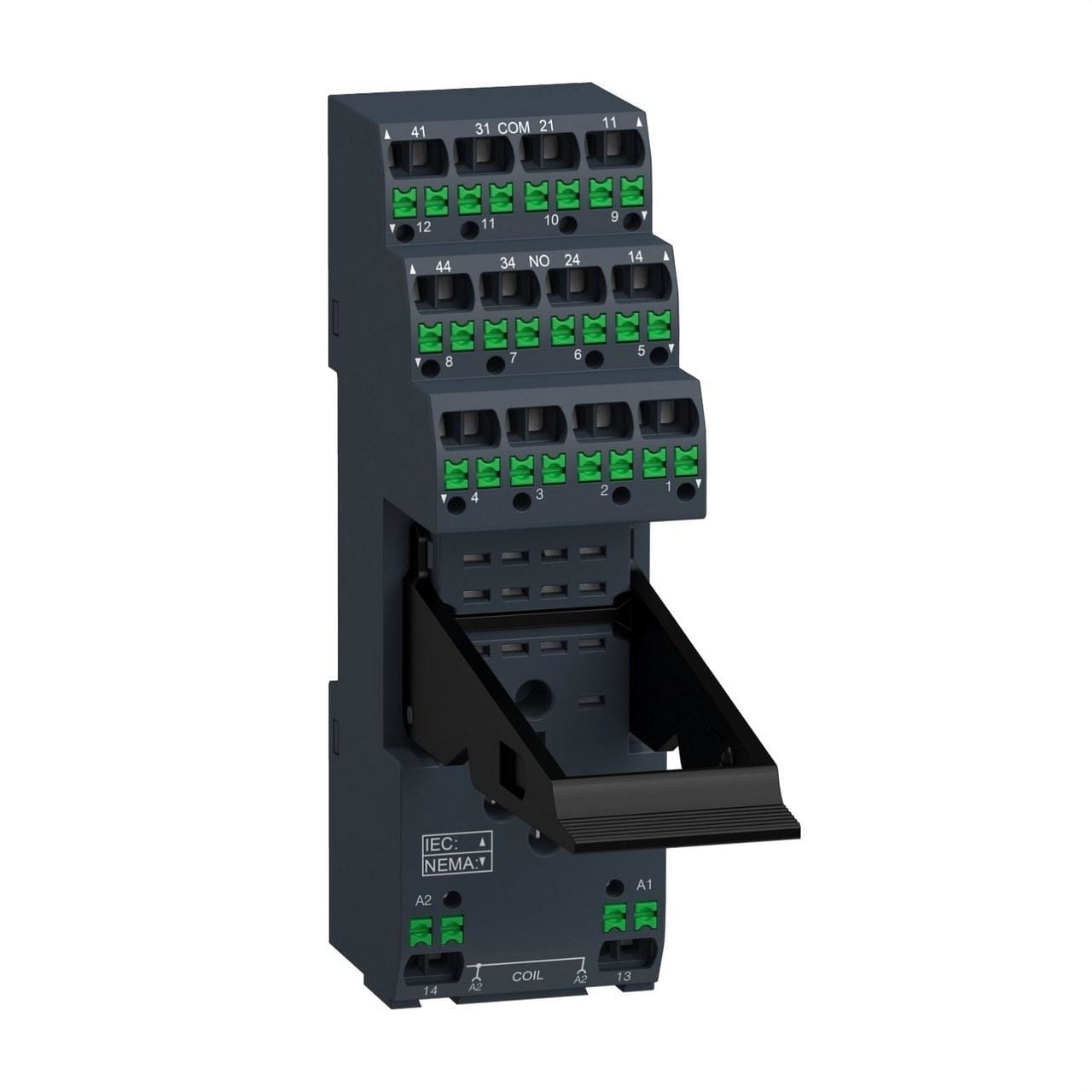 Schneider Electric - Zócalo PUSH-IN RXZ para relés RXM2/RXM4