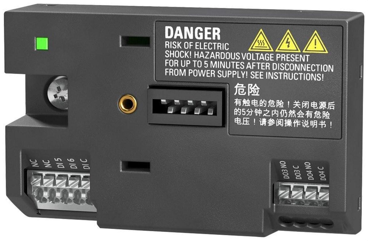 SIEMENS - Modulo de extensión SINAMICS V20 I/O interface 2 DI, 2 relés