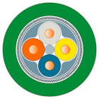SIEMENS - Cable estándar IE FC TP GP 2x2, 20m, Cat5e Profinet tipo A, apantallado