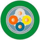 SIEMENS - Cable estándar IE FC TP GP 2x2, 50m, Cat5e, Profinet tipo A, apantallado