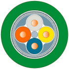 SIEMENS - Cable estándar IE FC TP GP 2x2, 100m, Cat5e, Profinet tipo A, apantallado