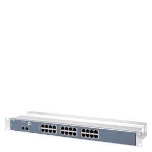 SIEMENS - Switch IE Scalance XR124WG, no gestionable, formato rack de 19", 24 puertos 100Mbit/s RJ45