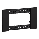 LEGRAND - Placa embellecedora Living Now de color Dark - 4 módulos