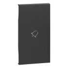 LEGRAND - Tecla Living Now - símbolo campana - Dark - 2 módulos