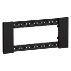 LEGRAND - Placa embellecedora Living Now de color Dark - 6 módulos