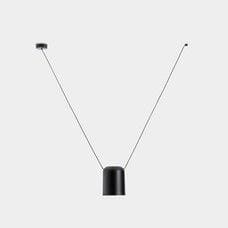 LEDS-C4 - Luminaria colgante 00-7390 ATTIC 1xE27 23 negro mate