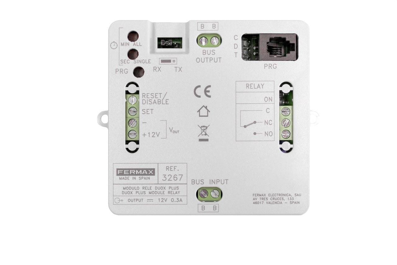 FERMAX - Relé DUOX PLUS para instalaciones DUOX PLUS configurables
