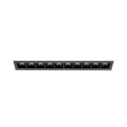 NEXIA - Luminaria empotrable BOXET 10 ópticas negro 20W 3000K CRI90 48º 2440lm DALI