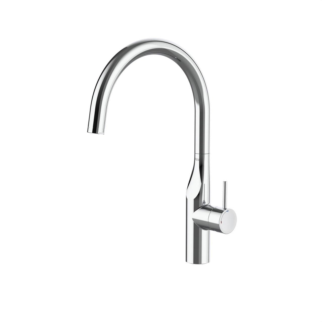 ROCA - Mezclador para cocina GLERA curvo fijo