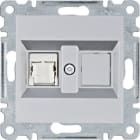 HAGER - Toma RJ45 categoría 6 UTP Lumina plata