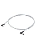 SIEMENS - Cable de alimentación M8 SIMATIC ET 200 cable PUR libre de halógenos, con conector M8 acodado y conector hembra M8 acodado, 4P 1,0m