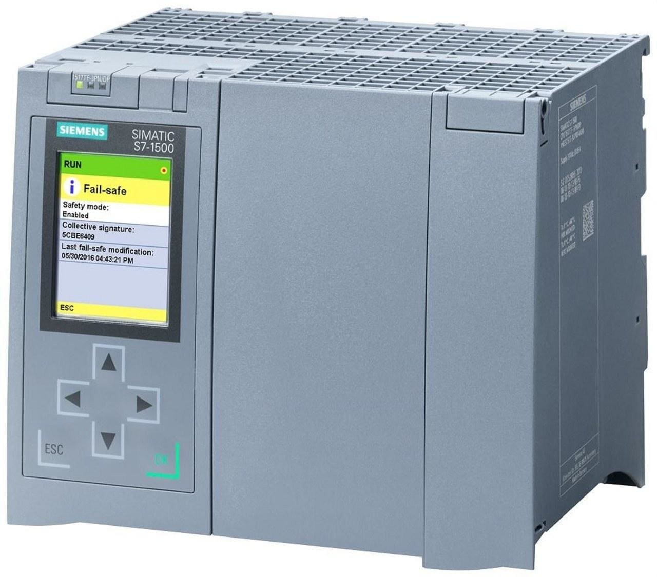 SIEMENS - CPU 1517TF-3 PN/DP SIMATIC S7-1500TF U.CTRAL.C/MEM.TRAB.3MB PROGRAMA 8MB DATOS