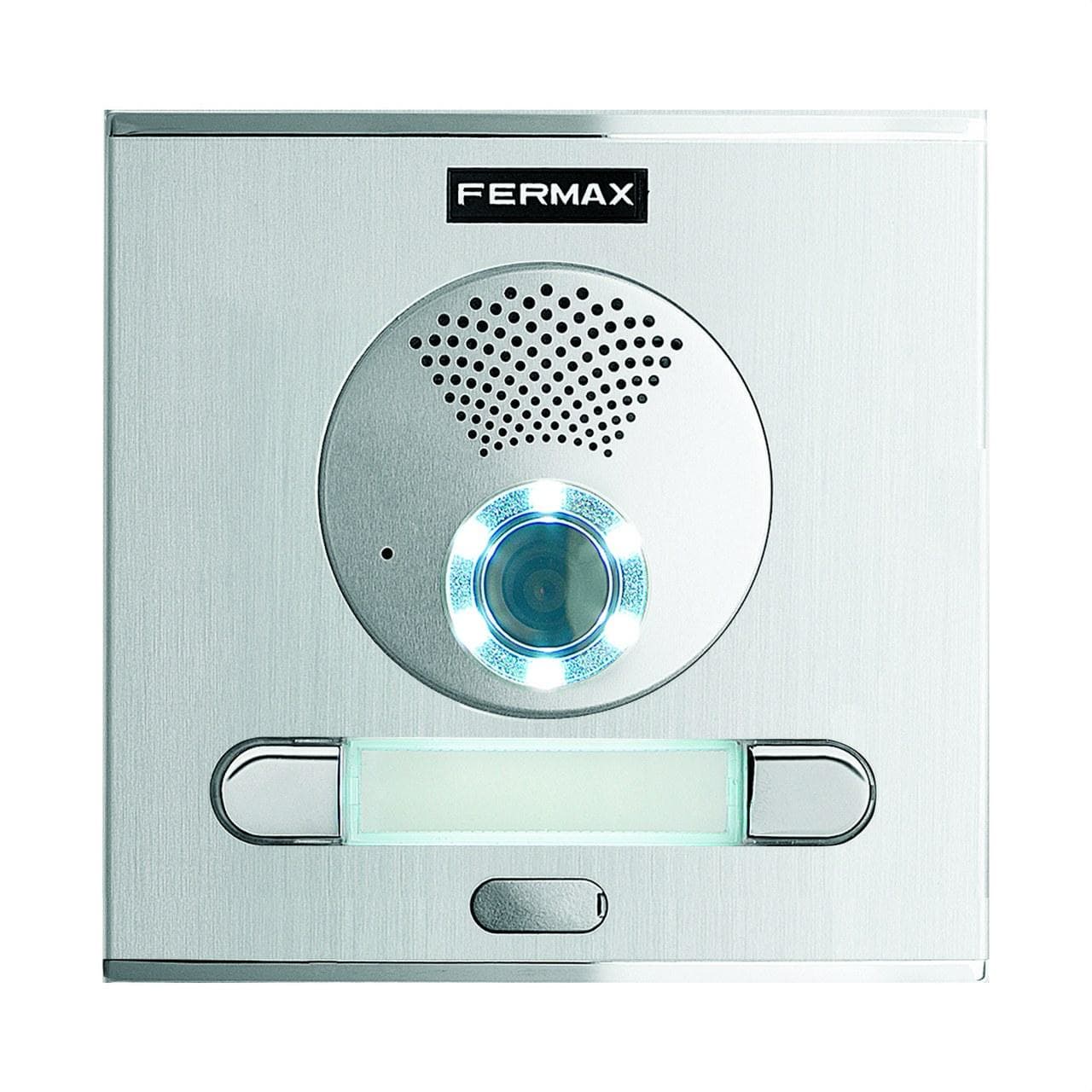 FERMAX - Placa CITY S1 CP201 DUOX PLUS en aluminio anodizado para viviendas, apertura de la puerta, llamada a conserje