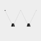 LEDS-C4 - Luminaria colgante 00-7395 ATTIC 2xE27 23 negro mate