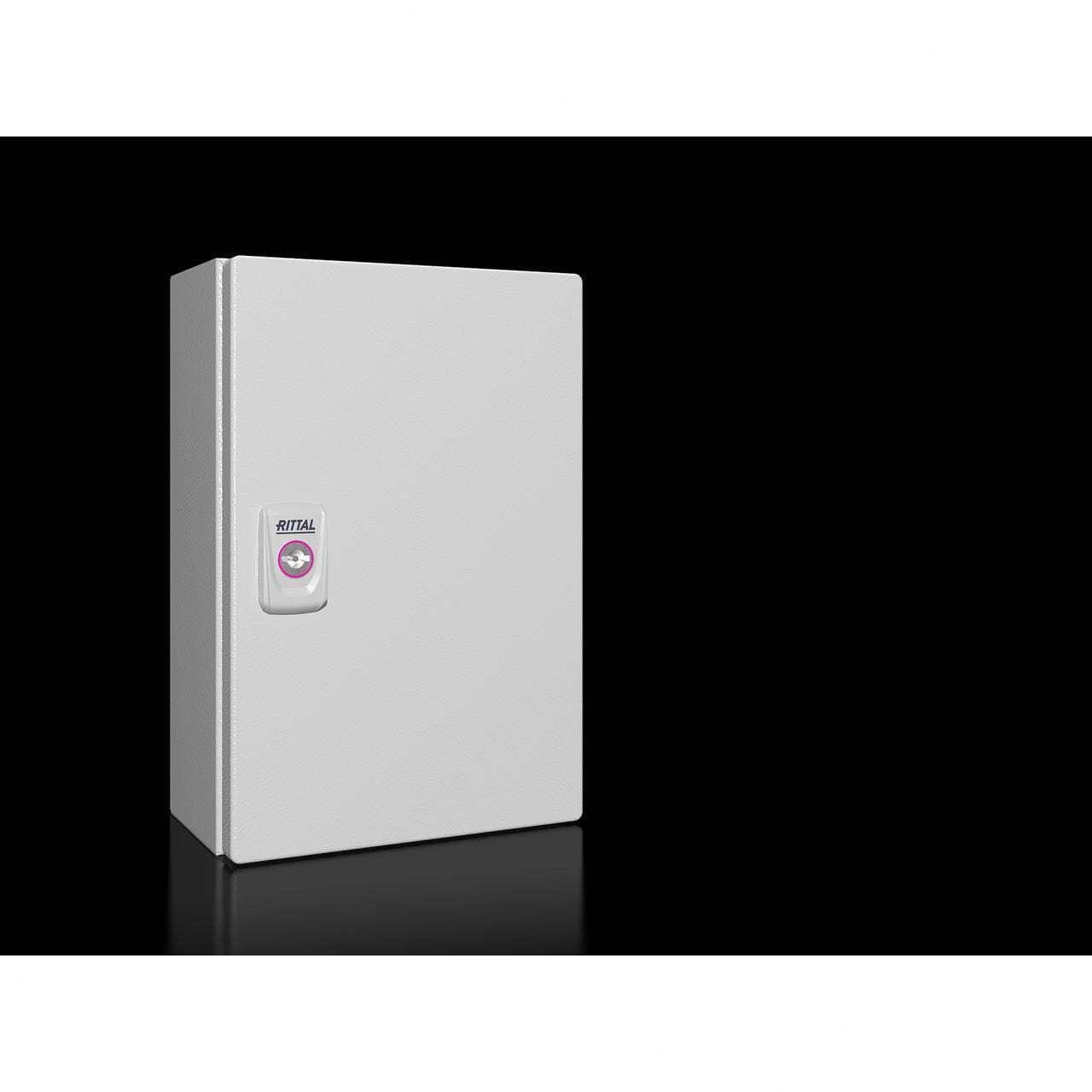 RITTAL - Caja pequeña KX E-Box 200x300x120 mm con placa montaje chapa de acero