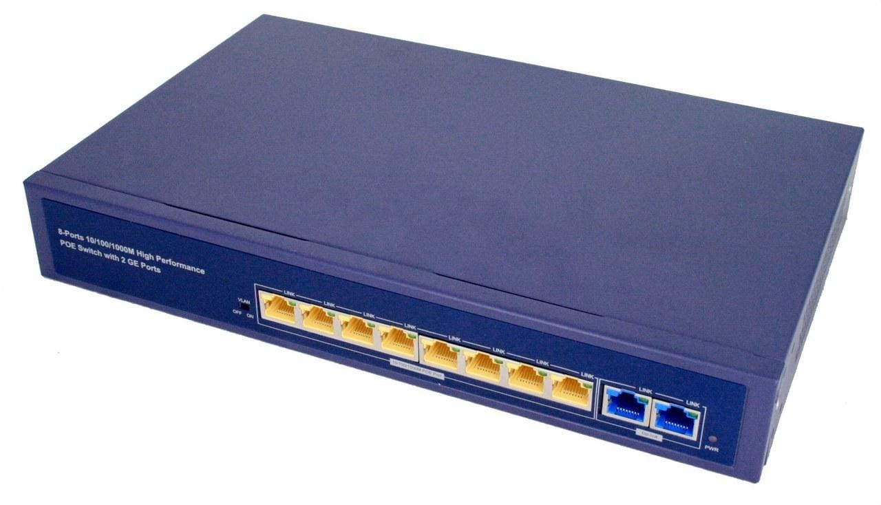 EK - SWITCH POE 8 PUERTOS 8X10/100/1000MBPS