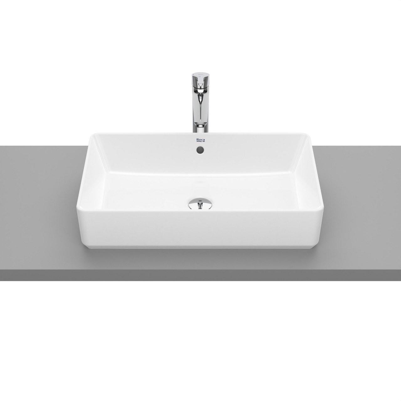 ROCA - Lavabo de sobre encimera THE GAP 600x370x130 blanco