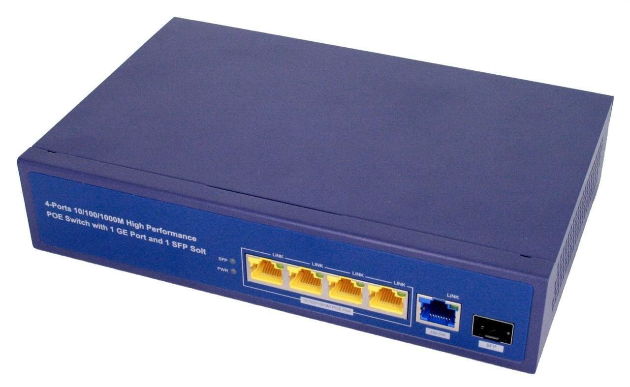EK - SWITCH POE 4 PUERTOS 4X10/100/1000MBPS